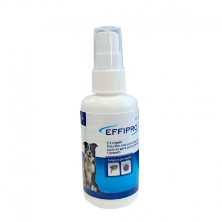 Spray antipulgas y garrapatas EFFIPRO SPRAY 100cc